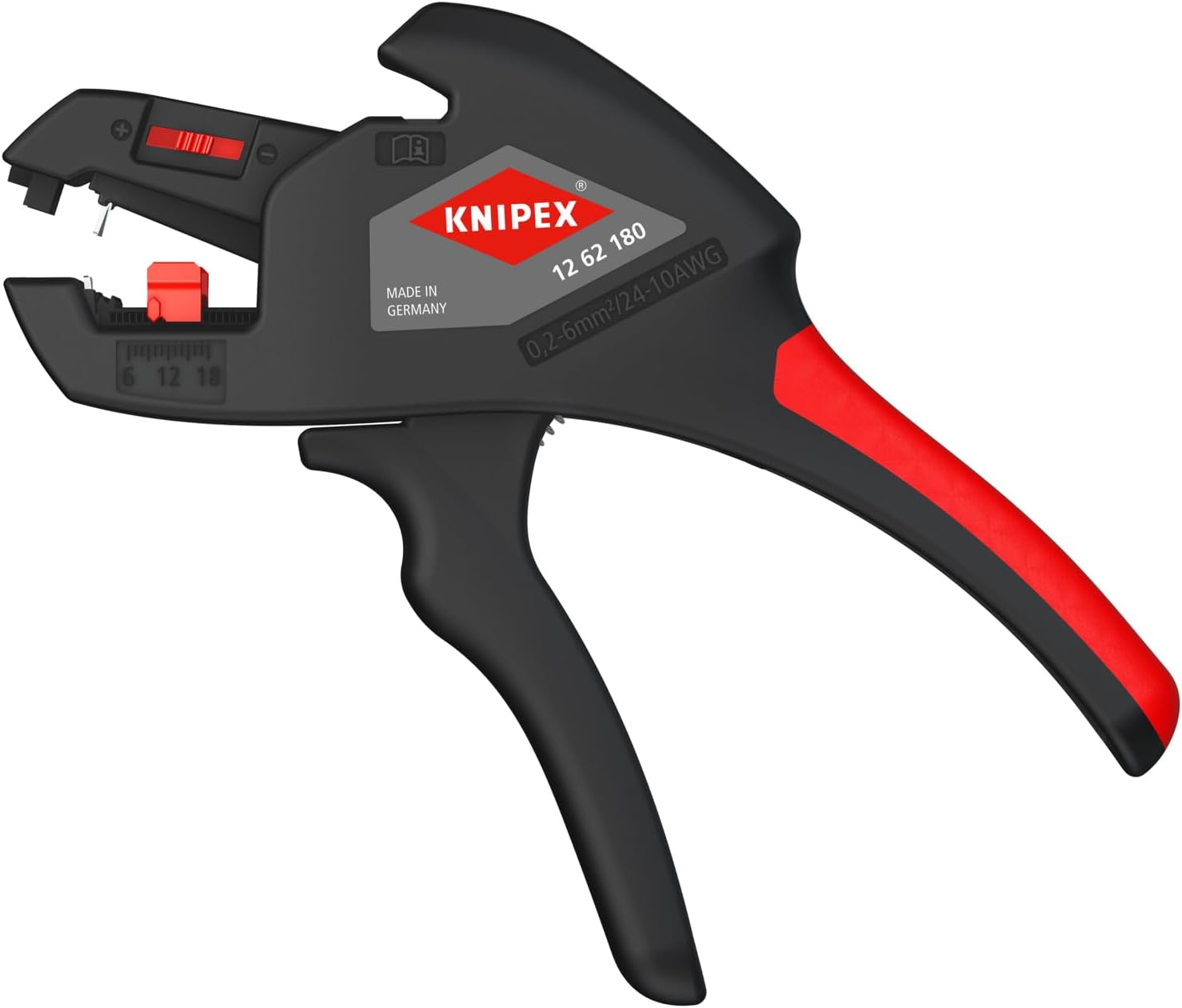 51RUxvj2DtL._AC_SL1500_ KNIPEX Automatic Wire Stripper 10-24 AWG - Image 1