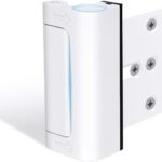Door Reinforcement Lock Withstands 800lbs of Force - White Extra Proof Door Lock for Kids Safety Drilling Required