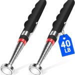 2PCS Telescoping Magnetic Pickup Tool with 40lb Pull Force