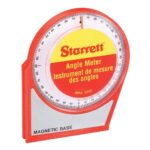 Starrett Angle Meter with Magnetic Base - Measures Any Angle for Pitch and Slope - Ideal for Professionals