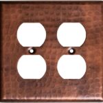 Monarch Abode Duplex Outlet Cover Plate – 2-Gang Pure Copper Plug Wall Plates