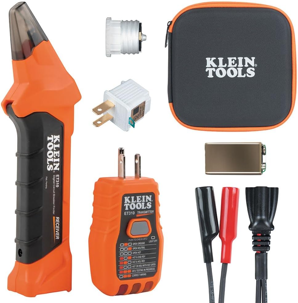 61p1jIfO4fL._AC_SL1000_ Klein Tools ET310KIT AC Circuit Breaker Finder Kit - Image 1