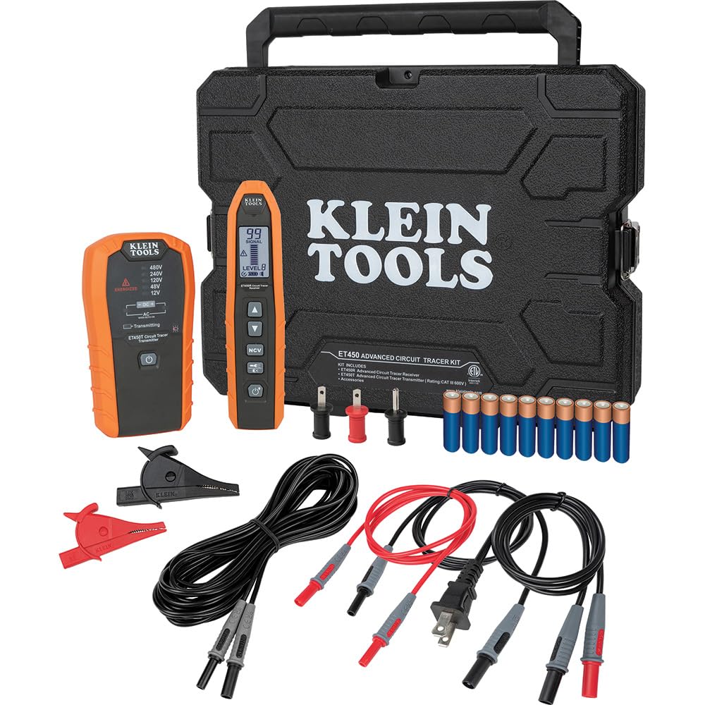 Version 1.0.0 Klein Tools ET450 Advanced Underground Circuit Breaker Finder and Wire Tracer Kit for Energized and Non-Energized Breake - Image 1