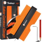 Saker Contour Gauge (10 Inch) Profile Tool with Adjustable Lock