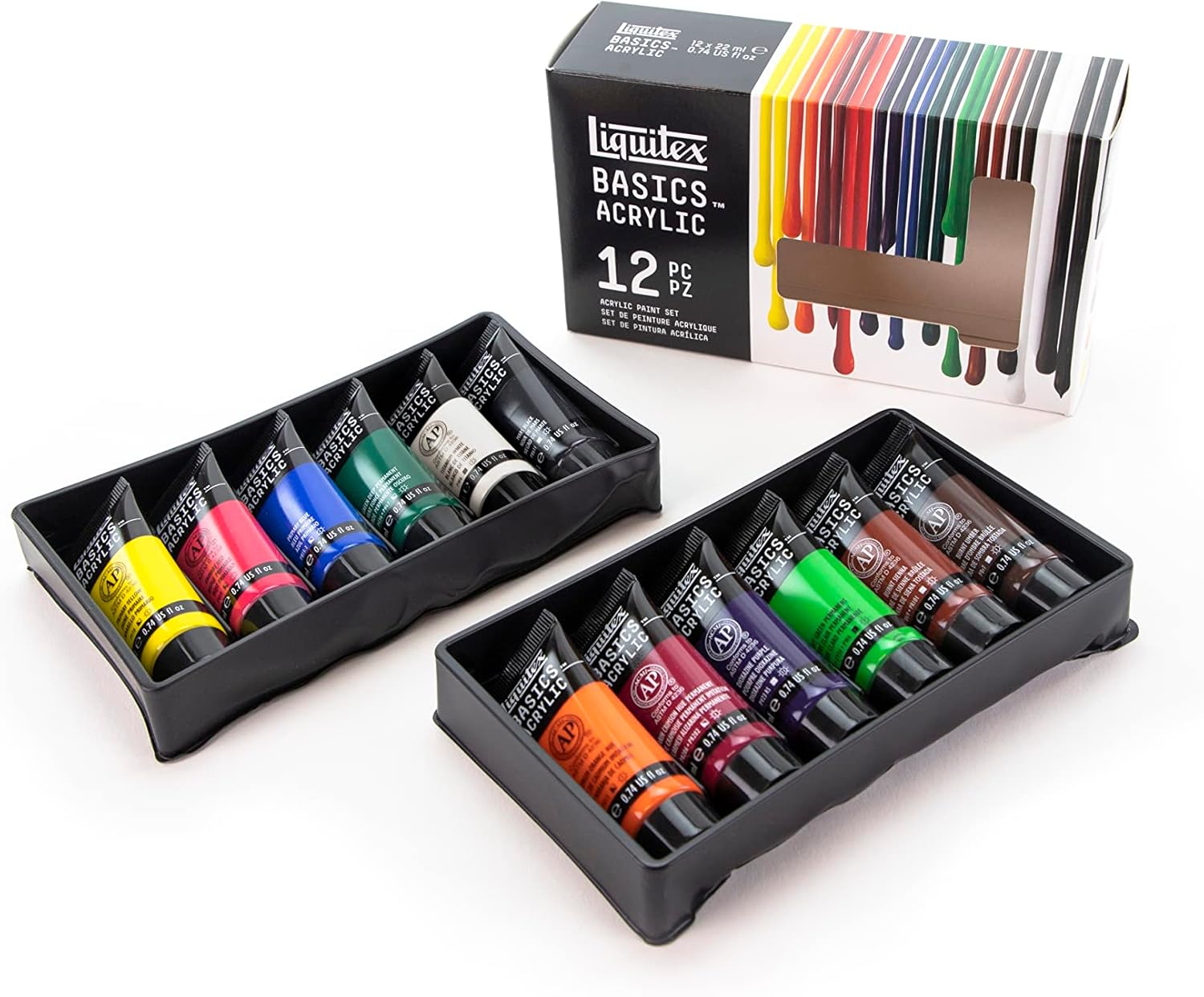717MNrevorL._AC_SL1500_ Liquitex BASICS Acrylic Paint Set - Image 1