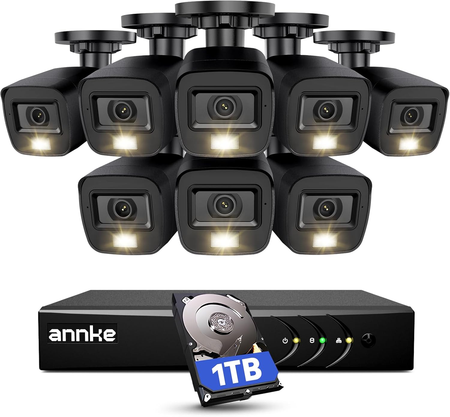 71PSlWrgNRL._AC_SL1500_ ANNKE 3K Lite Wired Security Camera System Outdoor with AI Human/Vehicle Detection - Image 1
