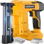 18GA Cordless Brad Nailer & Staple Gun - Compatible with Dewalt 20V Battery - 2-in-1 Brushless Nail Gun with 1000 Nails