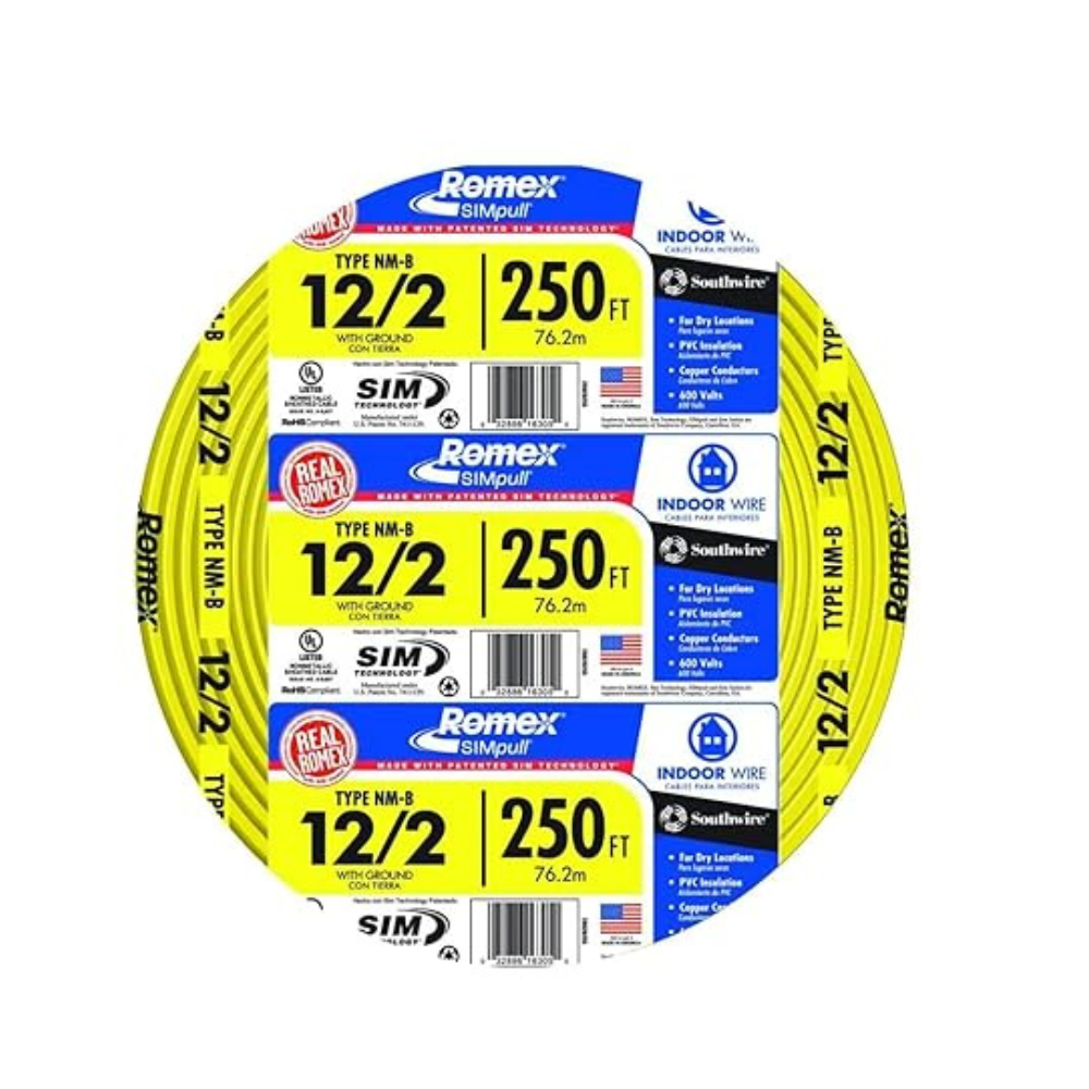 Untitled-design-2025-04-20T225927.698.png Southwire 28828255 250' 12-2 NM-B Wire, 12 AWG, Yellow - Image 1