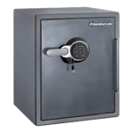 SentrySafe Fireproof and Waterproof Gray Steel Home Safe with Digital Keypad Lock