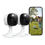 AOQEE 2K Cameras for Home Security-Outdoor/Indoor Camera for Dog/Cat/Pet/Nanny/Baby/Elderly
